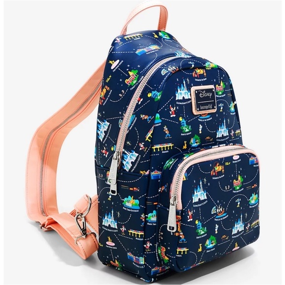 Loungefly Disneyland 65th Anniversary Map Backpack - Picture 2 of 9